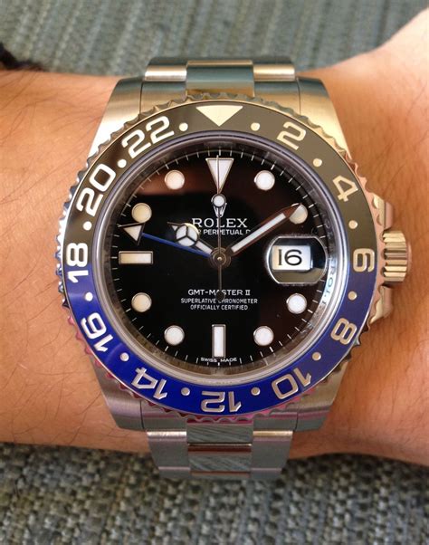 rolex blue black gmt lume|Rolex gmt blue black sale.